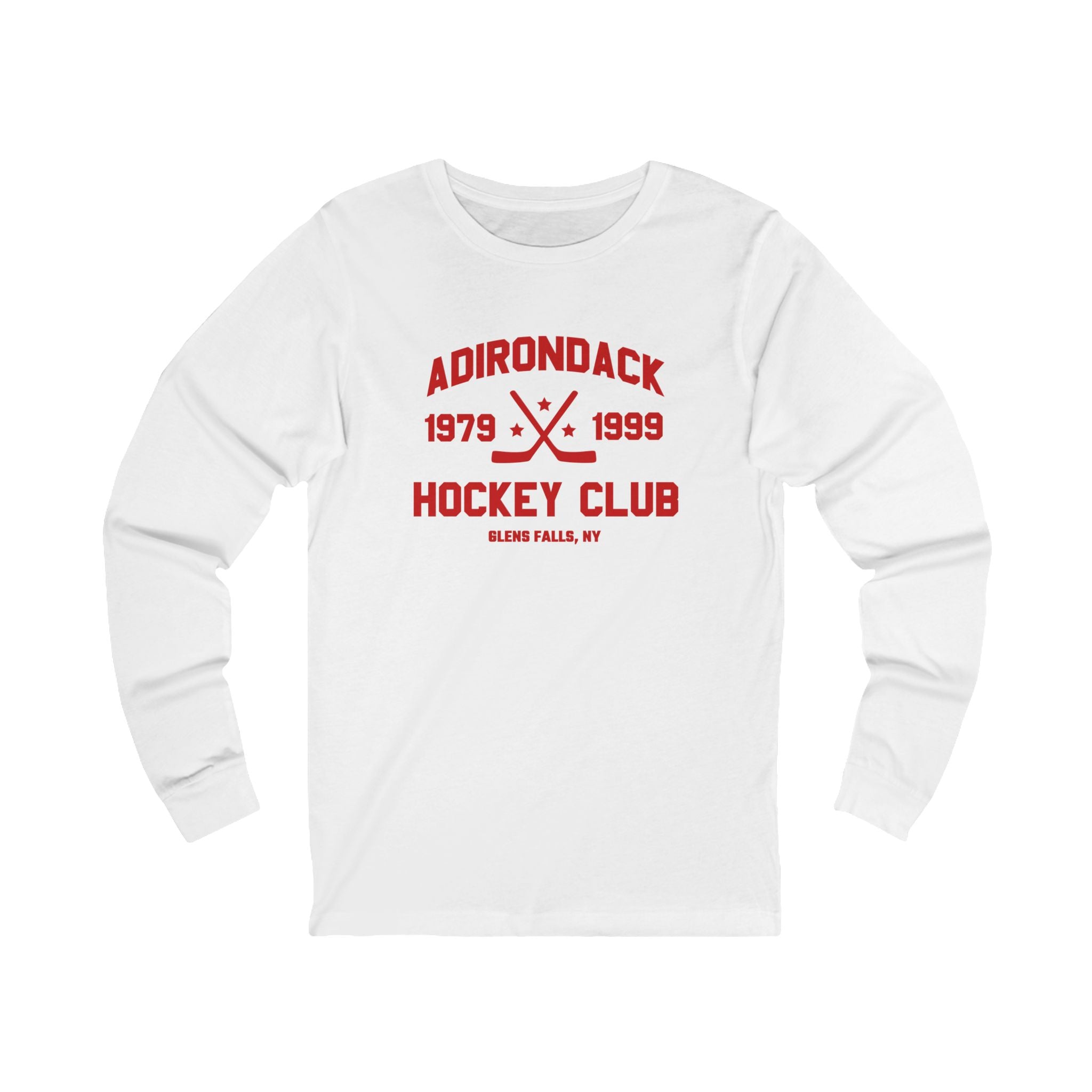 Adirondack Hockey Club Long Sleeve Shirt - White