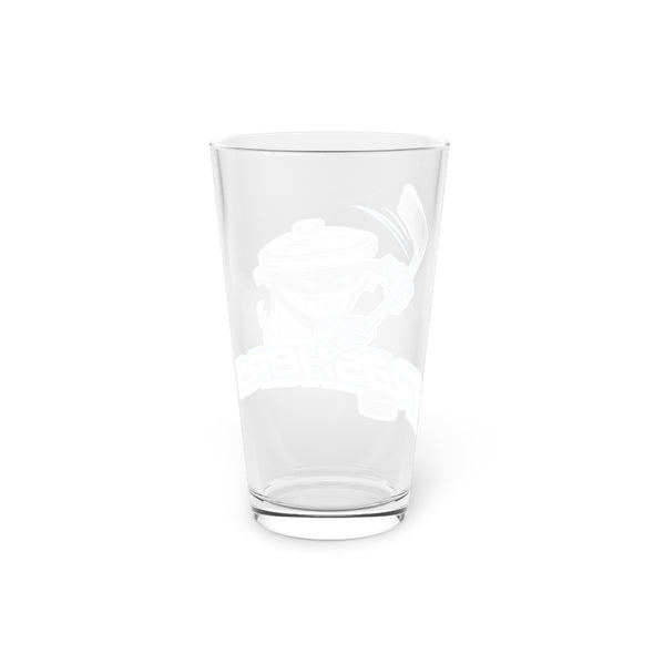 Danbury Trashers Logo Pint Glass, 16oz