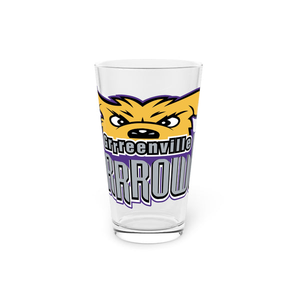 Greenville Grrrowl Pint Glass, 16oz