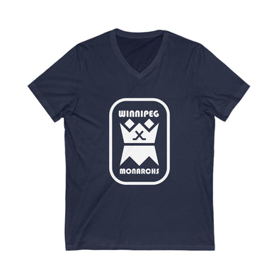 Winnipeg Monarchs Badge Women's V-Neck T-Shirt