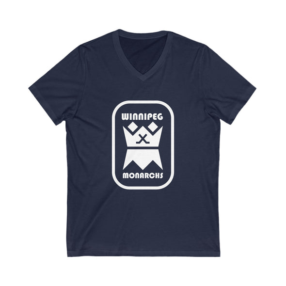 Winnipeg Monarchs Badge Women's V-Neck T-Shirt