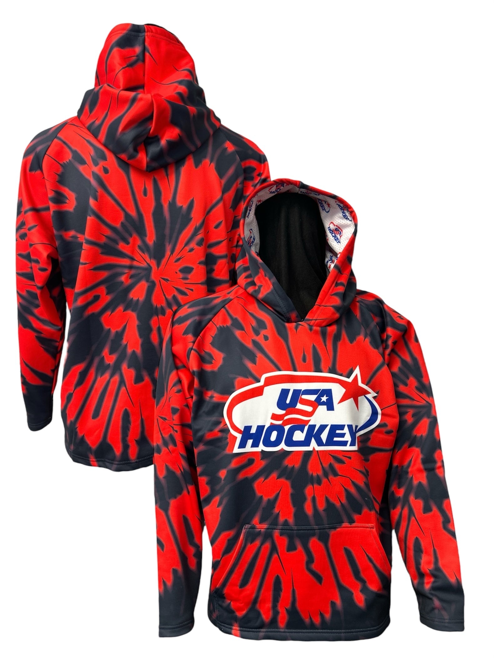 USA Hockey Tie Dye Officially Licensed Hoodie