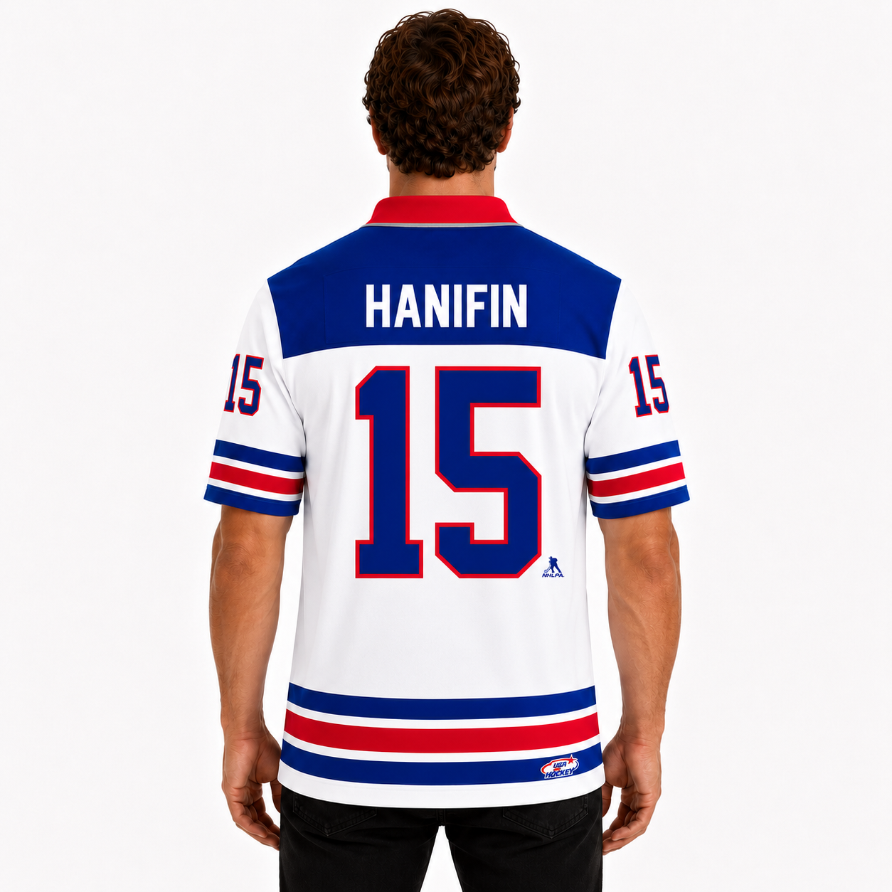 Noah Hanifin - USA Hockey 2026 Officially Licensed Summer - White Polo