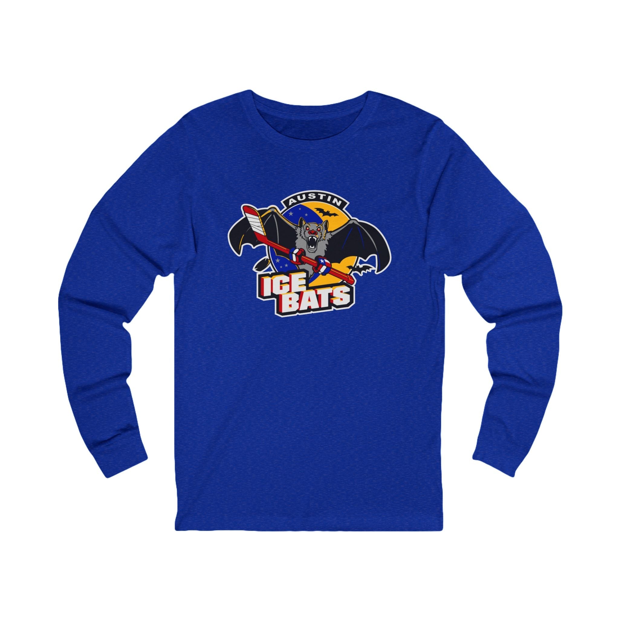 Austin Ice Bats Long Sleeve Shirt - True Royal TriBlend