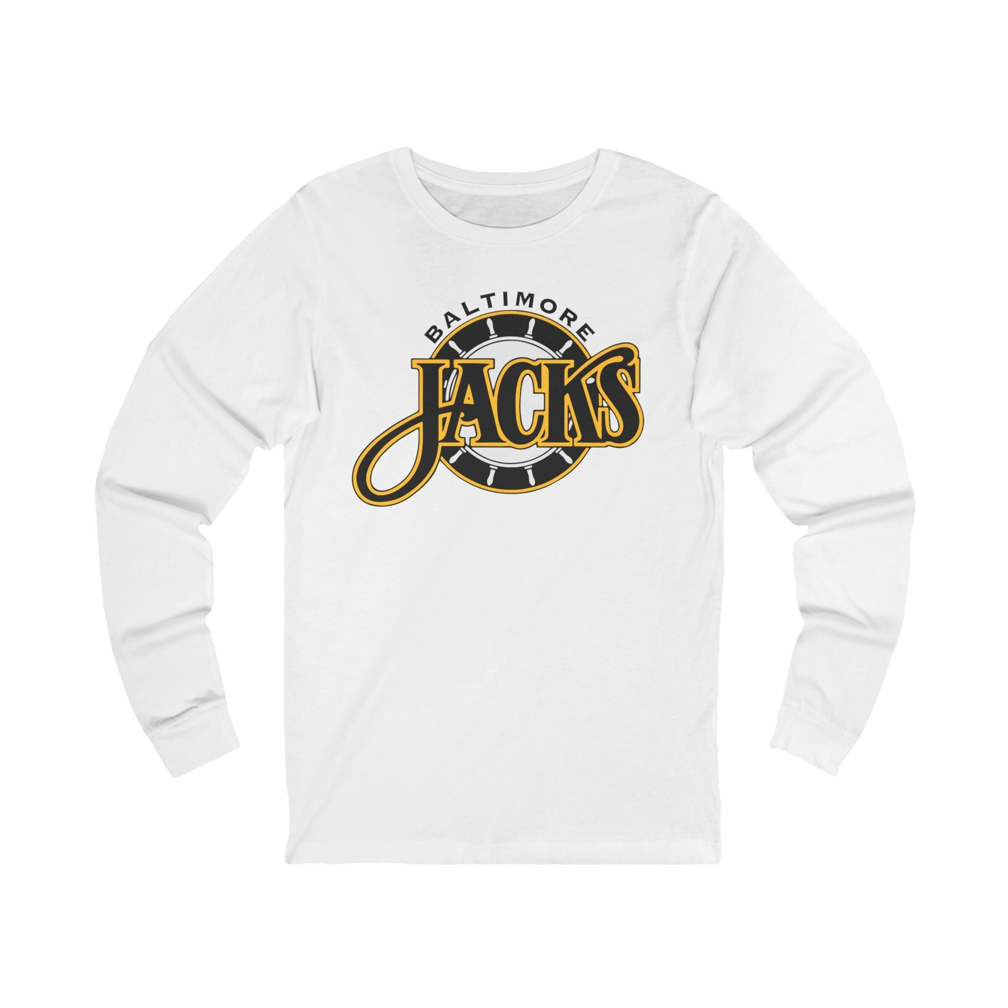 Baltimore Skipjacks Black Long Sleeve Shirt - White