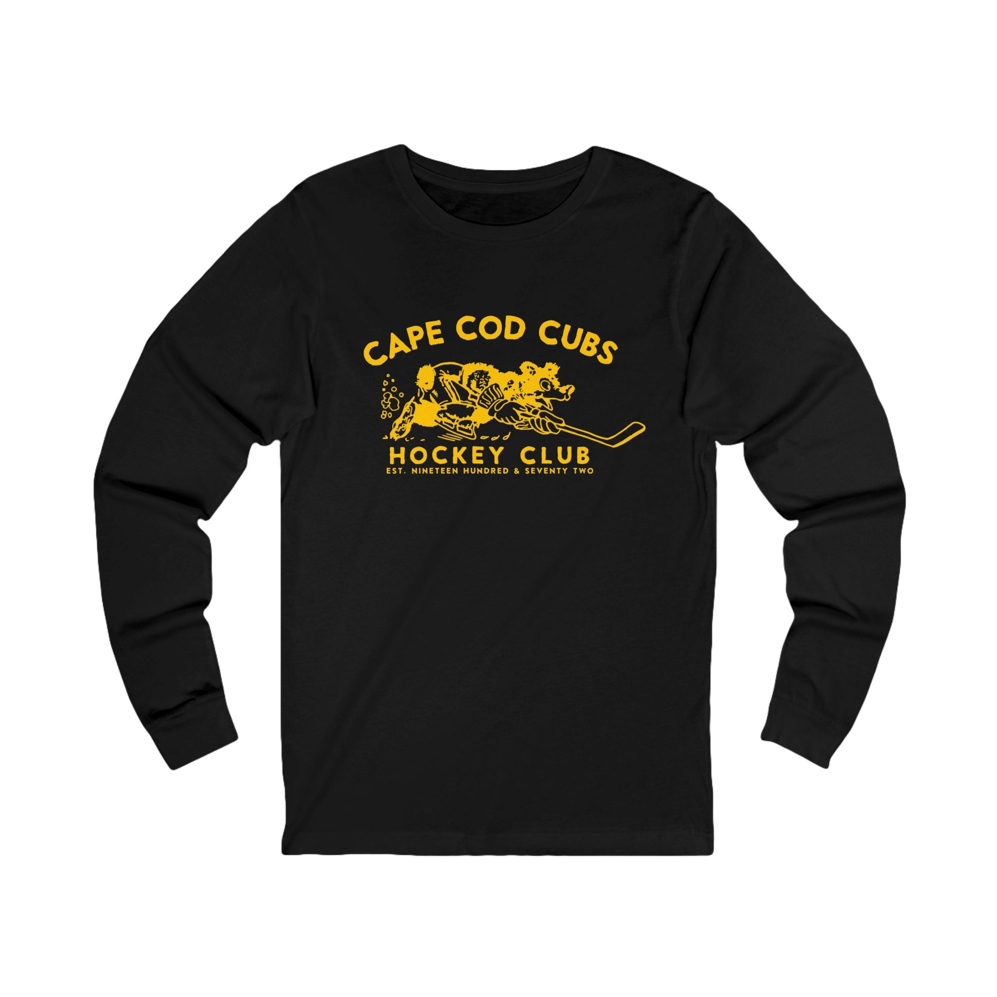 Cape Cod Cubs Bear Long Sleeve Shirt - Black