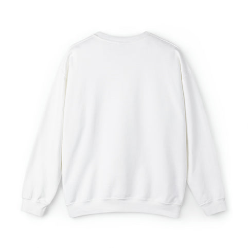 Columbus Mad Cows Crewneck Sweatshirt in white, back view, plain back