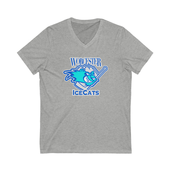 Worcester IceCats Women's V-Neck T-Shirt