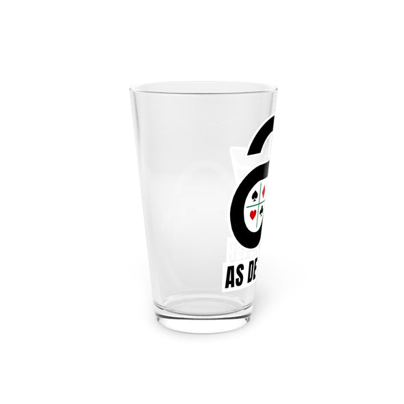 Quebec Aces 1970s Style Pint Glass, 16oz