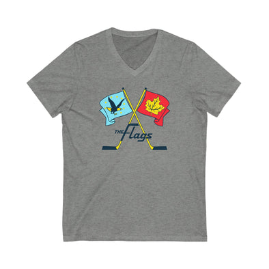 Port Huron Flags Women's V-Neck T-Shirt