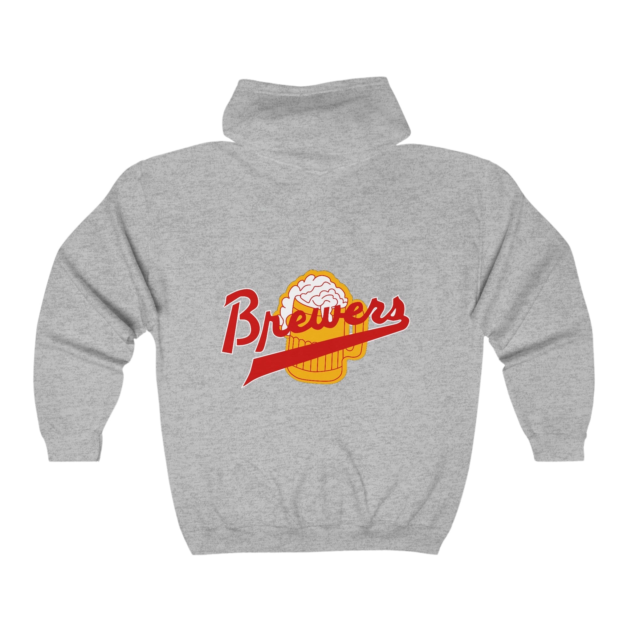 Jersey Brewers Hoodie (Zip), front, plain (design is on the back)