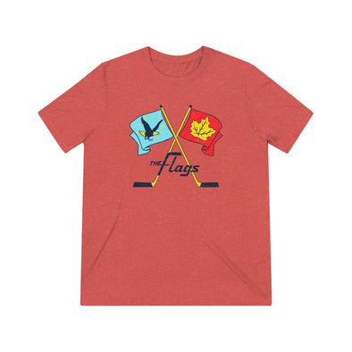 Port Huron Flags T-Shirt (Tri-Blend Super Light)