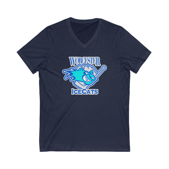 Worcester IceCats Women's V-Neck T-Shirt