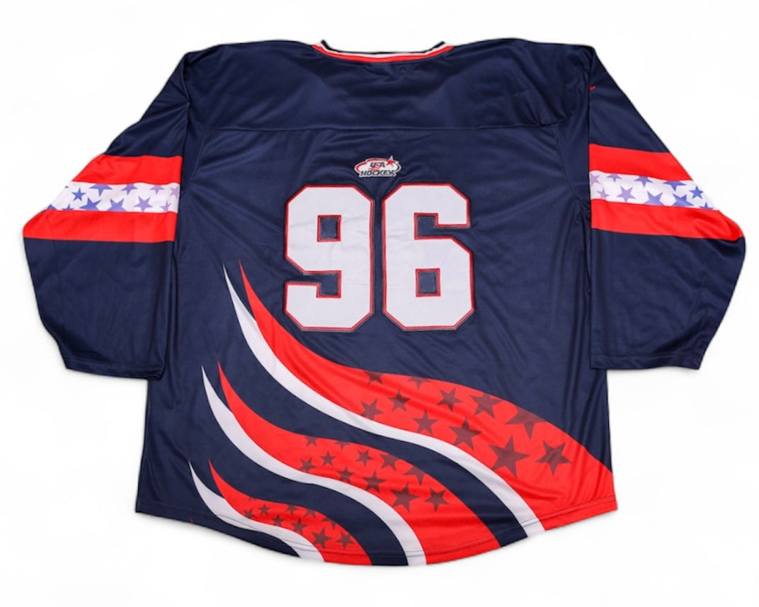 1996 USA Hockey Lightweight Replica Blue Jersey (PRE-ORDER)