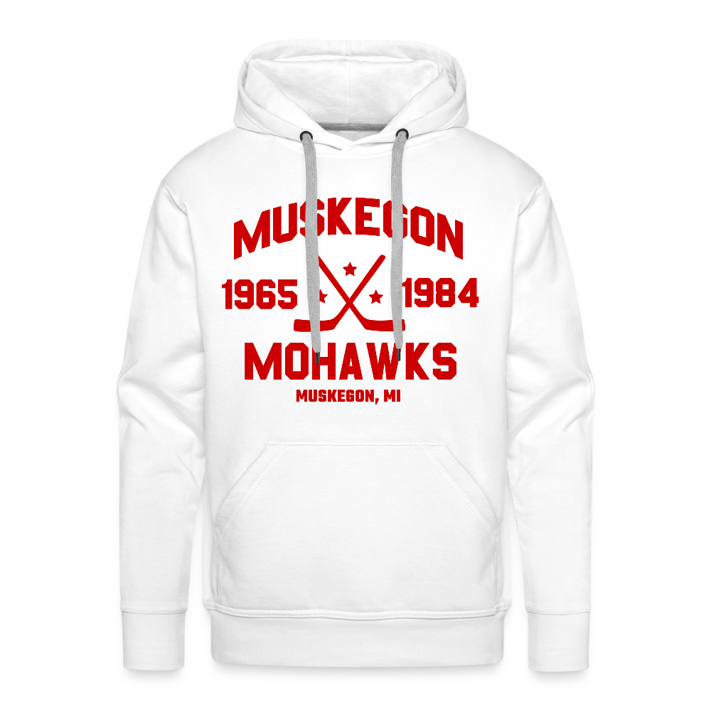Muskegon Mohawks Dated Hoodie (Premium) - white