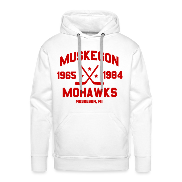 Muskegon Mohawks Dated Hoodie (Premium) - white