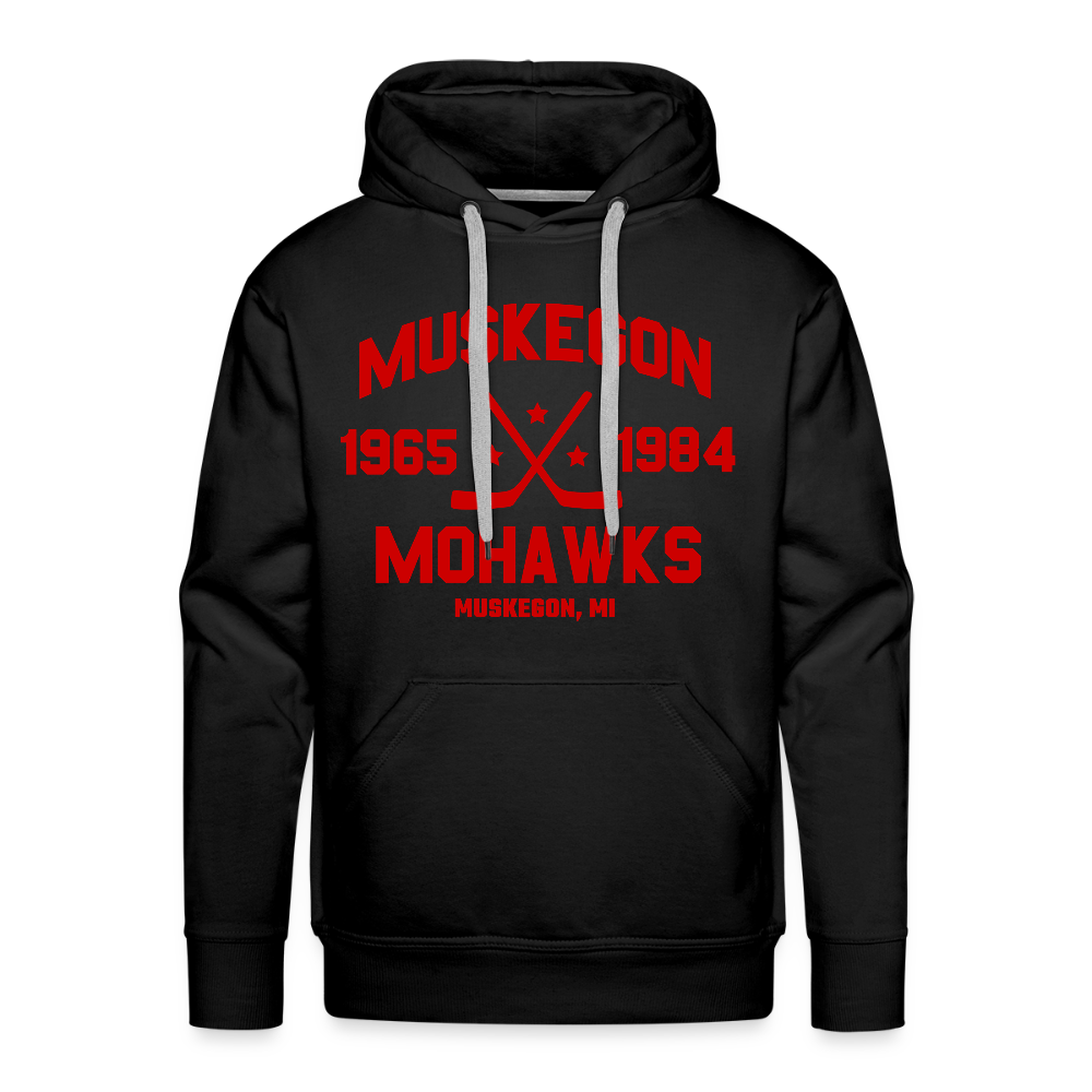 Muskegon Mohawks Dated Hoodie (Premium) - black
