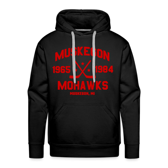 Muskegon Mohawks Dated Hoodie (Premium) - black