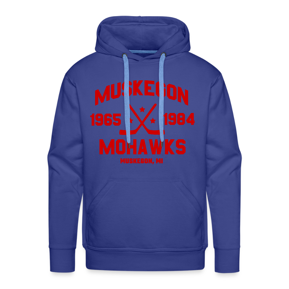 Muskegon Mohawks Dated Hoodie (Premium) - royal blue