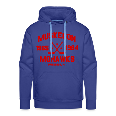 Muskegon Mohawks Dated Hoodie (Premium) - royal blue