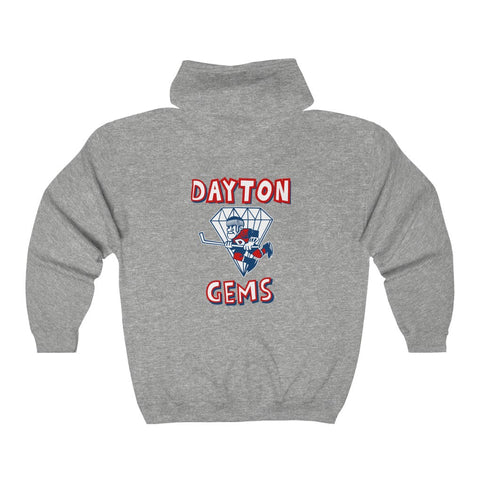 Dayton Gems Hoodie (Zip), front, plain (design is on the back), view 2