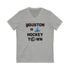 Houston is a Hockey Town Women's V-Neck T-Shirt