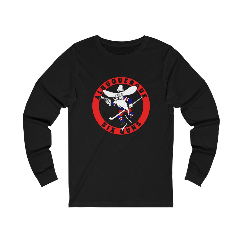 Albuquerque Six Guns Long Sleeve Shirt - Black