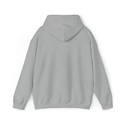 Columbus Mad Cows Hoodie in sport grey, back view, plain back