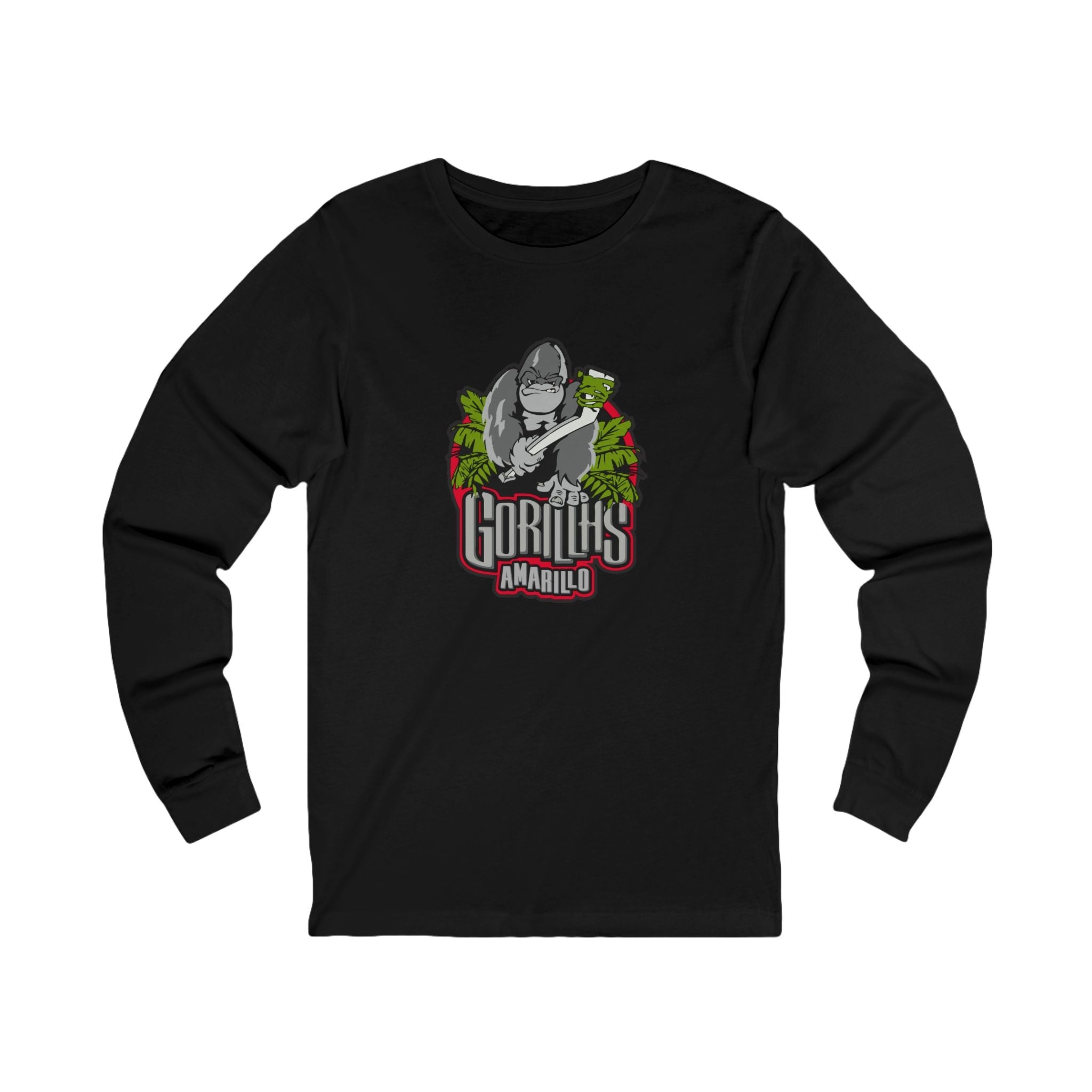 Amarillo Gorillas Long Sleeve Shirt - Black
