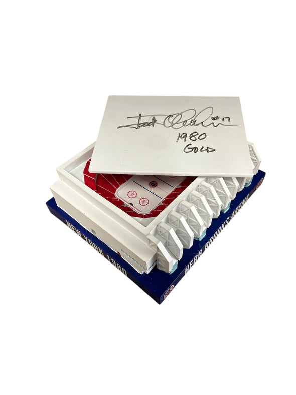 Jack O’callahan Signed 1980 Olympic Herb Brooks Arena Lake Placid - Miracle on Ice Scale Replica