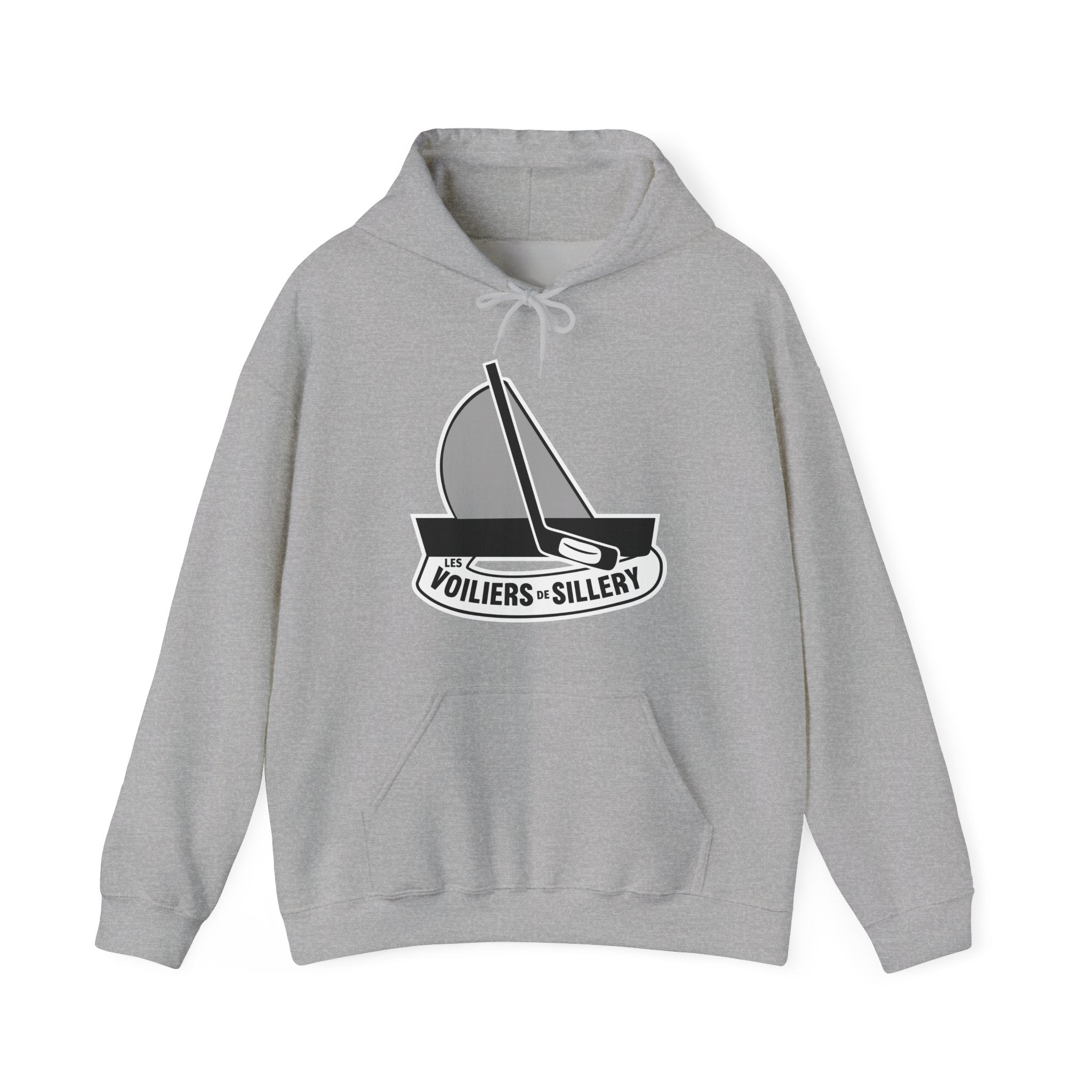 Les Voiliers Sillery Black Logo Hoodie
