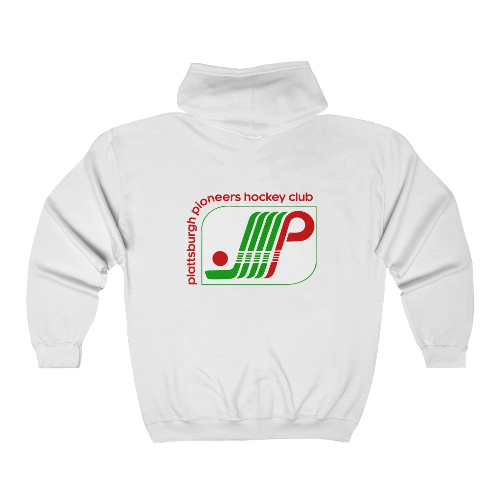 Plattsburgh Pioneers Hoodie (Zip), front, plain (design is on the back), view 2