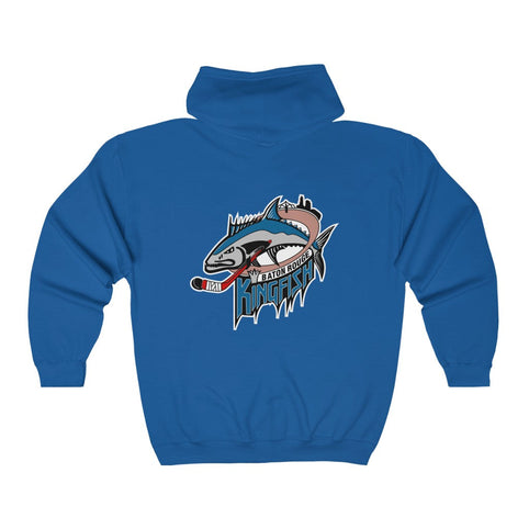 Baton Rouge Kingfish Hoodie (Zip), front, plain (design is on the back)