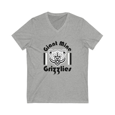 Giant Mine Grizzlies Women's V-Neck T-Shirt