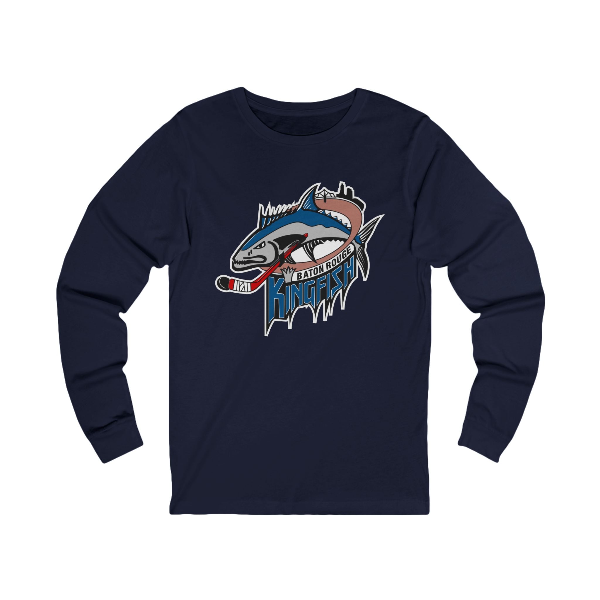 Baton Rouge Kingfish Long Sleeve Shirt - Navy