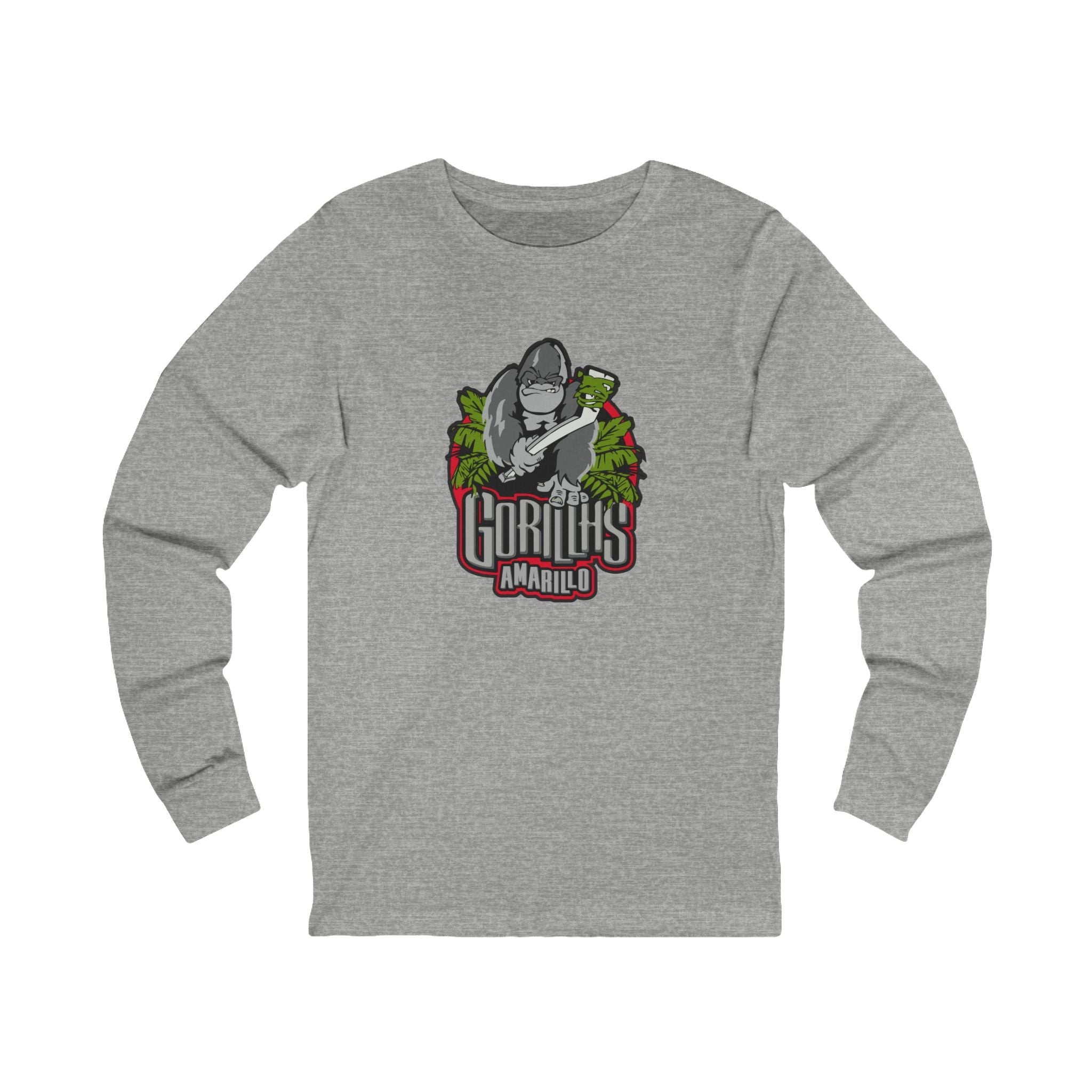 Amarillo Gorillas Long Sleeve Shirt - Athletic Heather