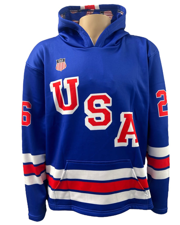 USA Hockey Shield 2026 Replica Performance Hoodie - Blue