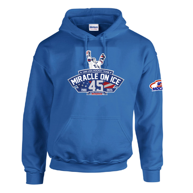 1980 Miracle on Ice 45th Anniversary (1980-2025) Hoody - Blue