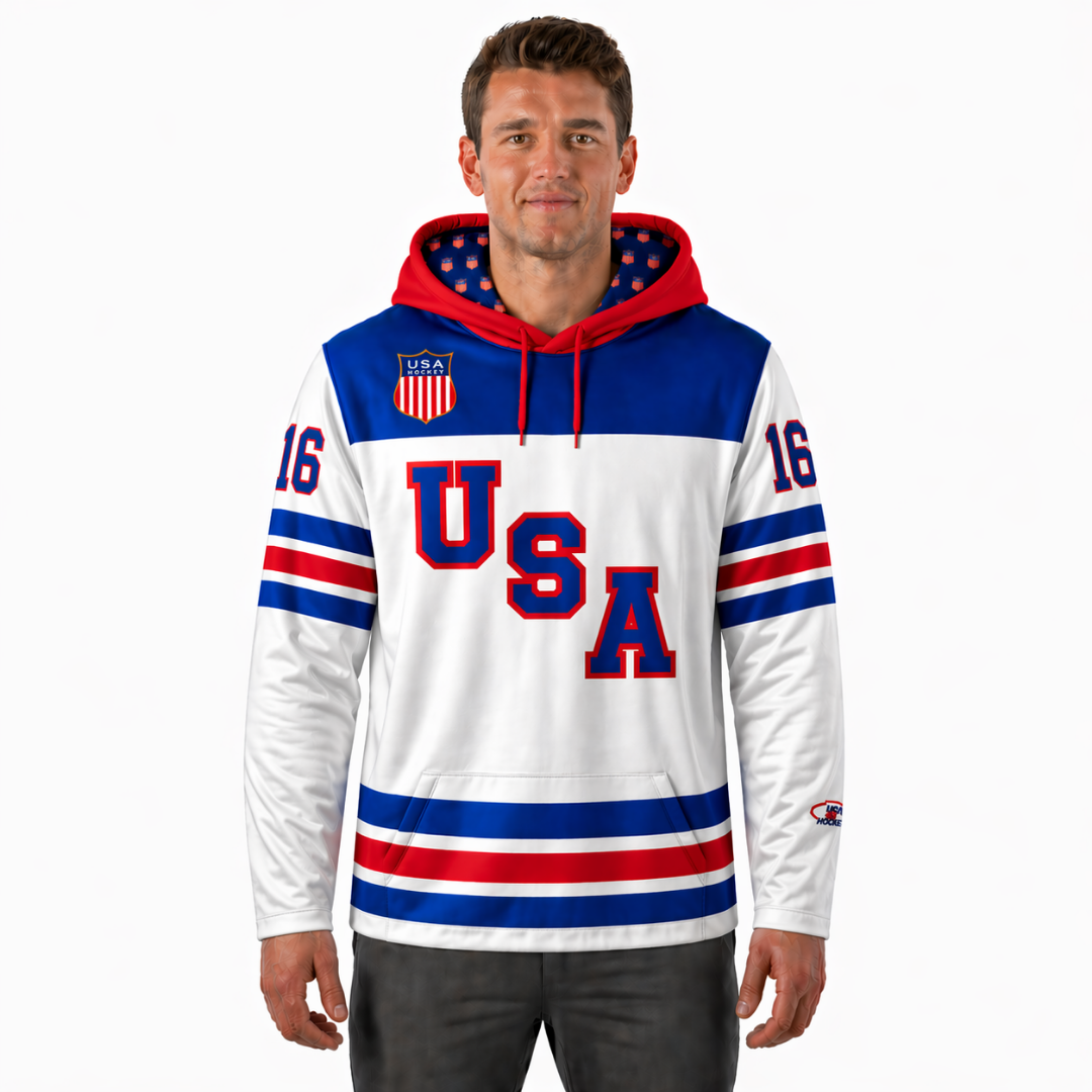 Vincent Trocheck #16 (2026 Gold Champ) USA Hockey Officially Licensed Jersey Hoodie