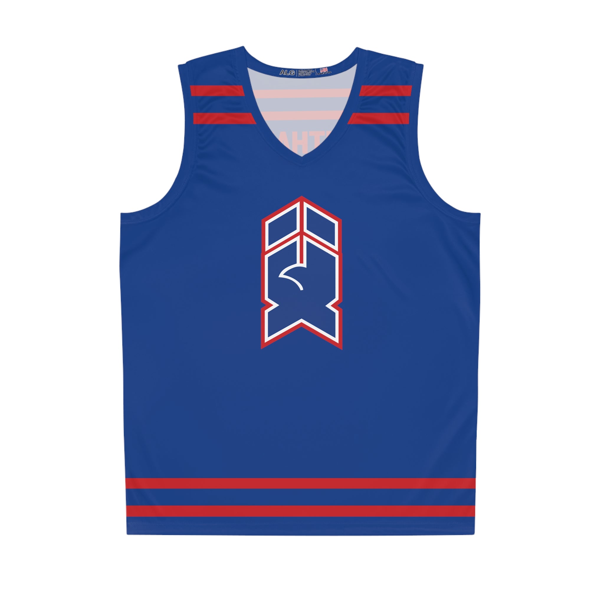 CLEARANCE New Haven Nighthawks 1989 Tank Top in black with the white and red N monogram with red stripes on the front