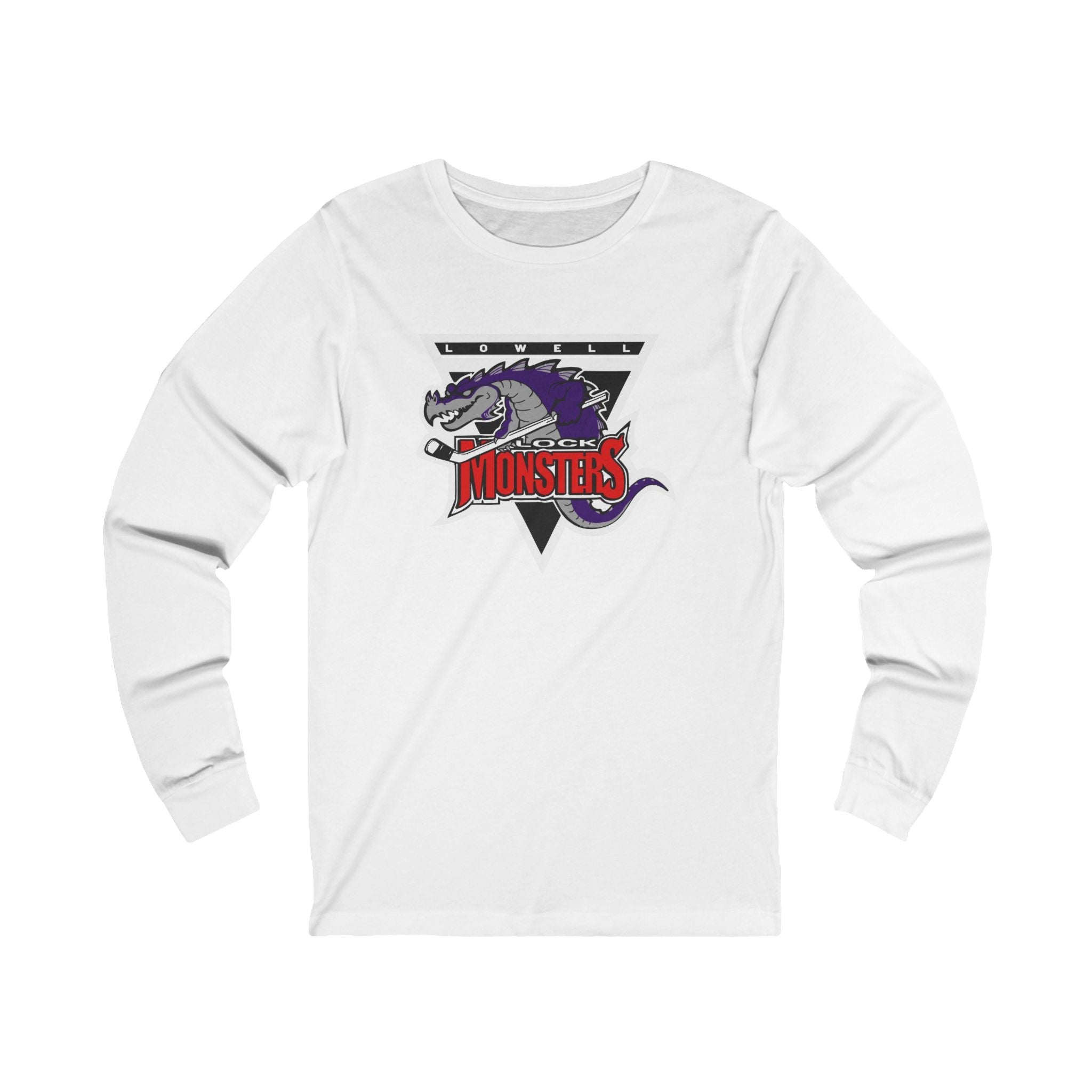 Lowell Lock Monsters Long Sleeve Shirt - White