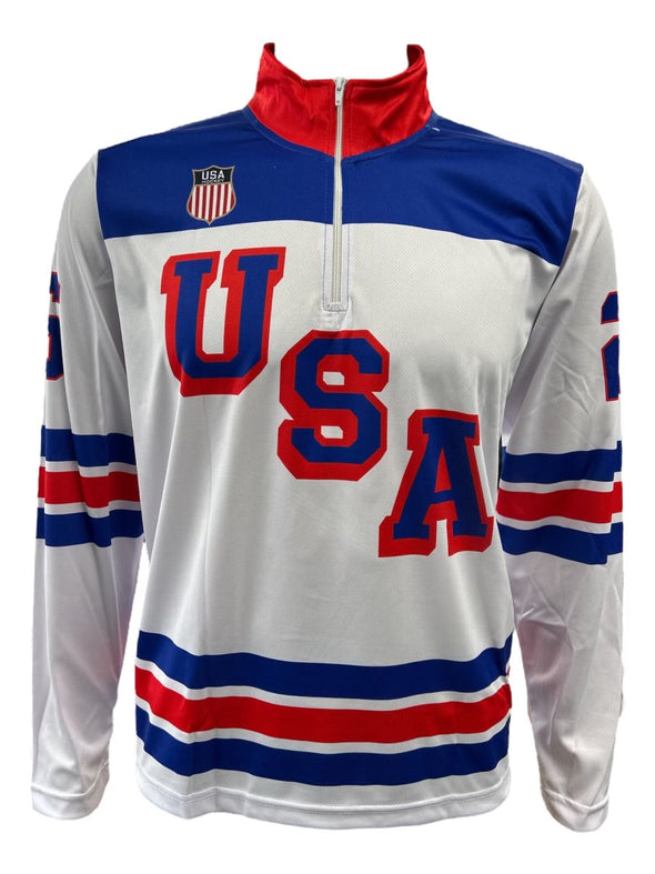 USA Hockey Shield 2026 Replica 1/4 Zip White Pullover