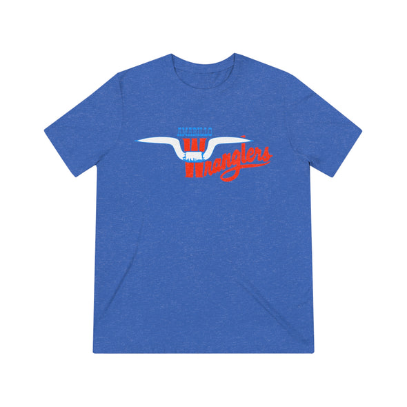 Amarillo Wranglers Horns T-Shirt (Tri-Blend Super Light)