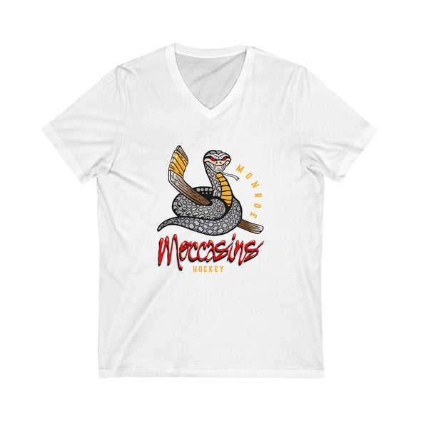 Monroe Moccasins Women's V-Neck T-Shirt