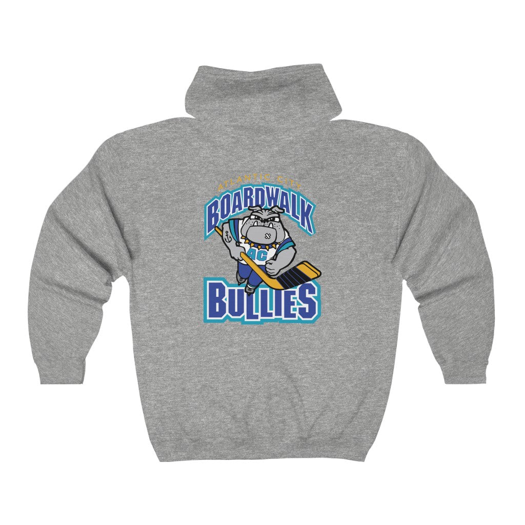Atlantic City Boardwalk Bullies Hoodie (Zip), front, plain (design is on the back), view 3