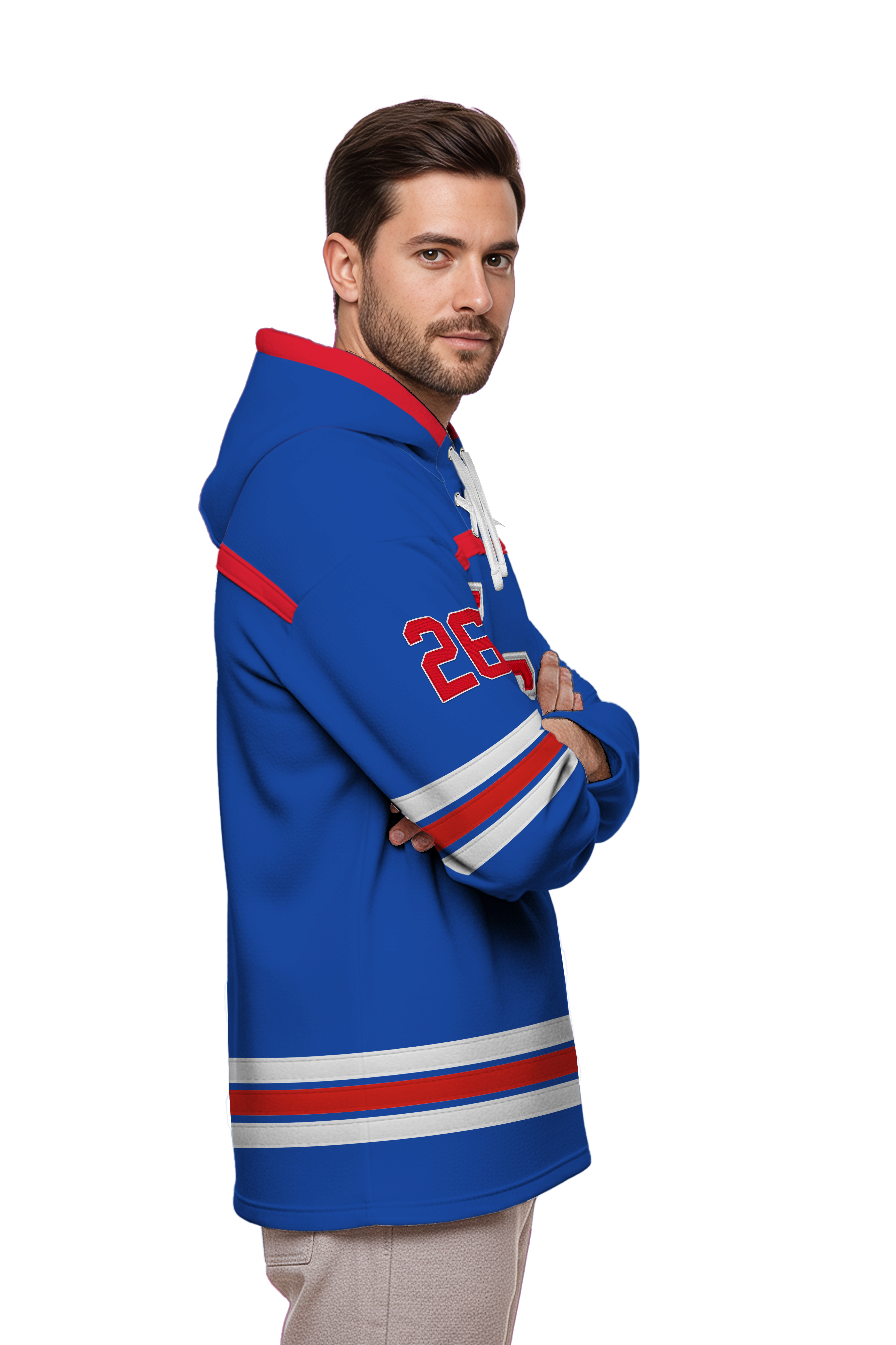 USA Hockey Shield 2026 Replica Jersey Royal Lace Hoodie