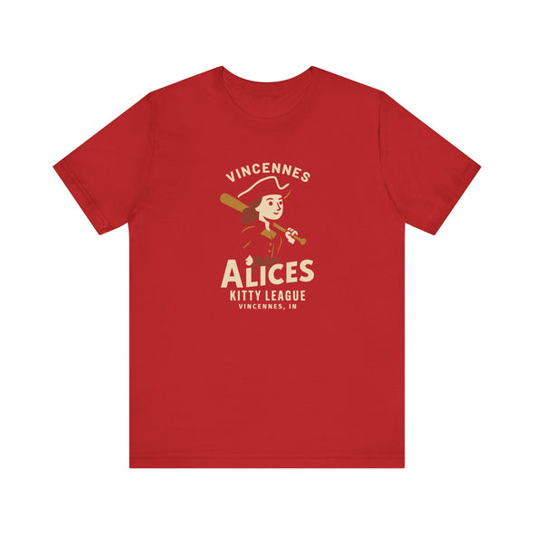 Vincennes Alices T-Shirt (Premium Lightweight) - Vintage Defunct Baseball Teams