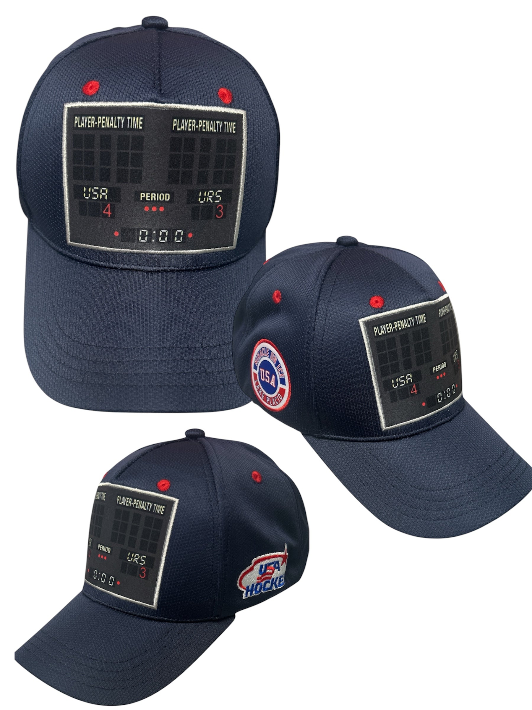 USA Hockey Miracle on Ice 1980 Officially Licensed Scoreboard Hat
