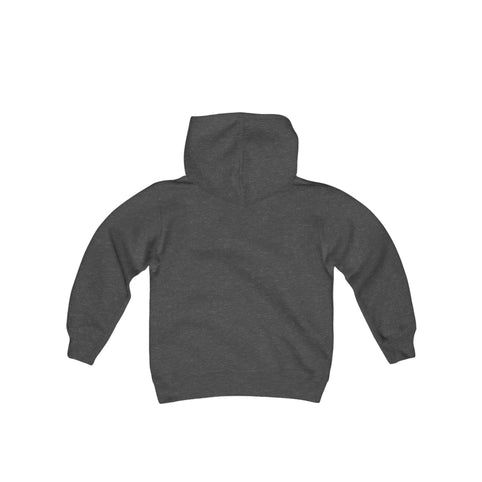 Columbus Mad Cows Hoodie (Youth) with the cartoon cow skater on a green star on the front, view 2