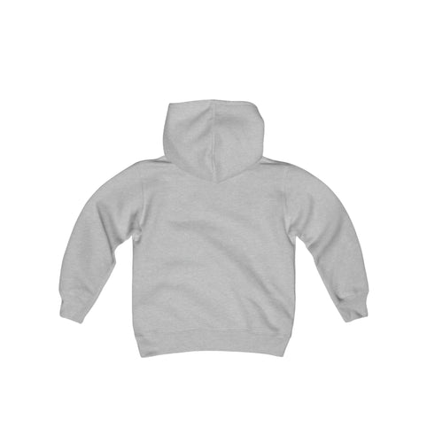 Columbus Mad Cows Hoodie (Youth) in sport grey, back view, plain back, view 2